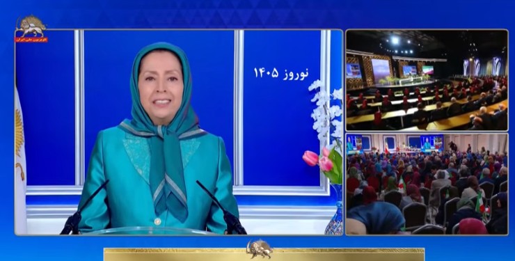  مراسم تحویل سال نو و آغاز سال ۱۴۰۵ و پیام نوروزی خانم مریم رجوی